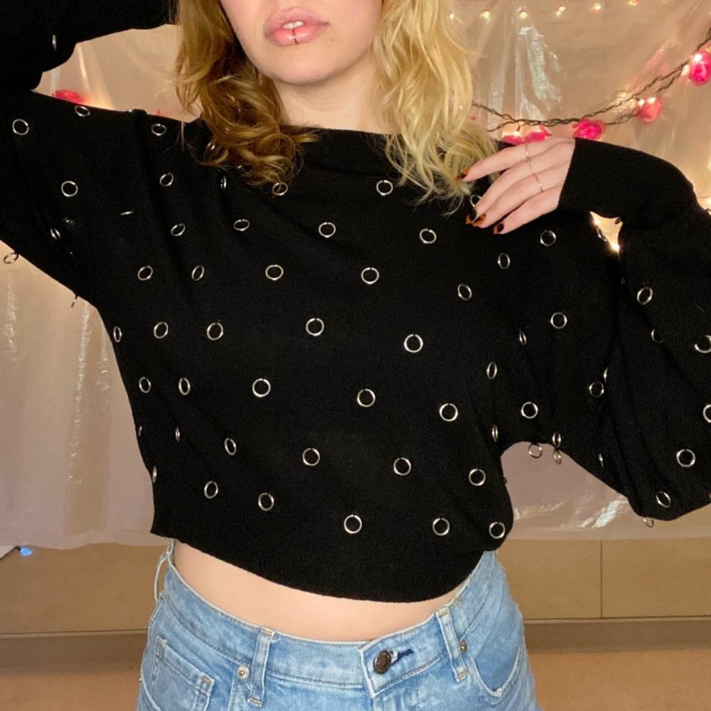 Silver Hardware Sweater